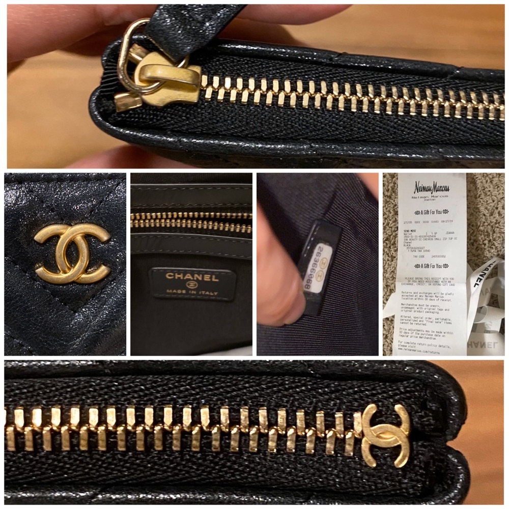 🚫SOLD🚫 New Chanel Clutch Chevron Iridescent - Picture 7 of 8